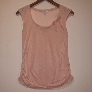 Baby pink Candies tank top w bow